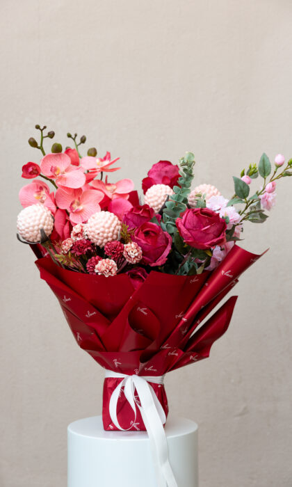 Rosé Amour Bouquet - Artificial Flowers