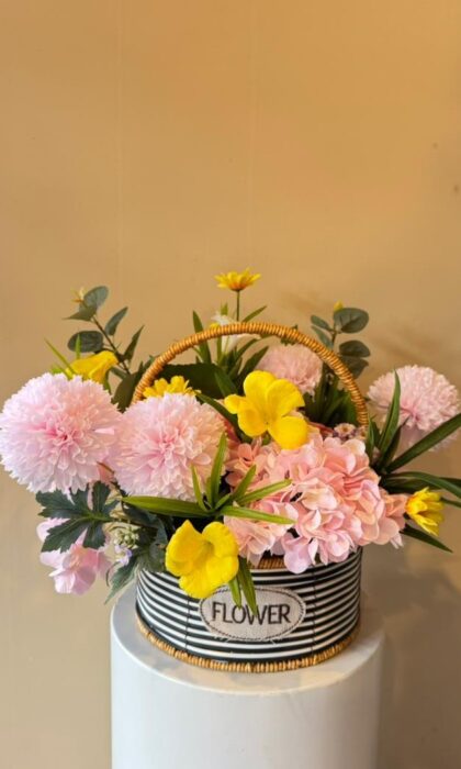 Petals of Joy Basket - Artificial Flowers