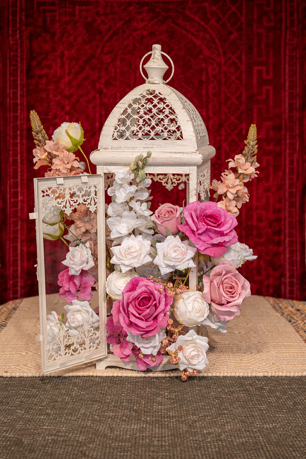 Blush Lantern Bloom - Artificial Arrangement