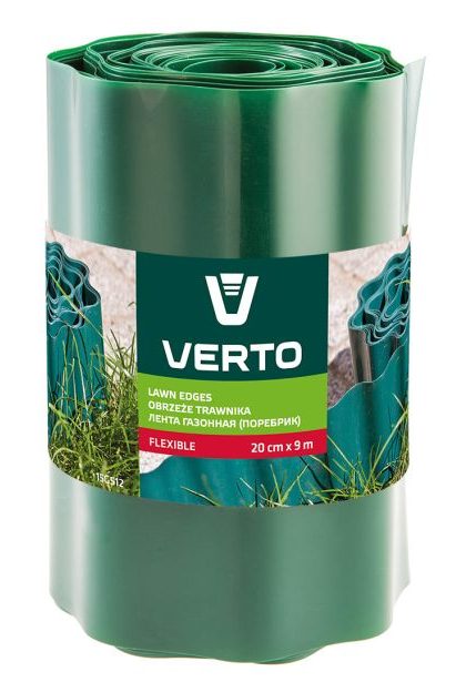 Lawn Edge Fence 20 cm x 9 m, Green