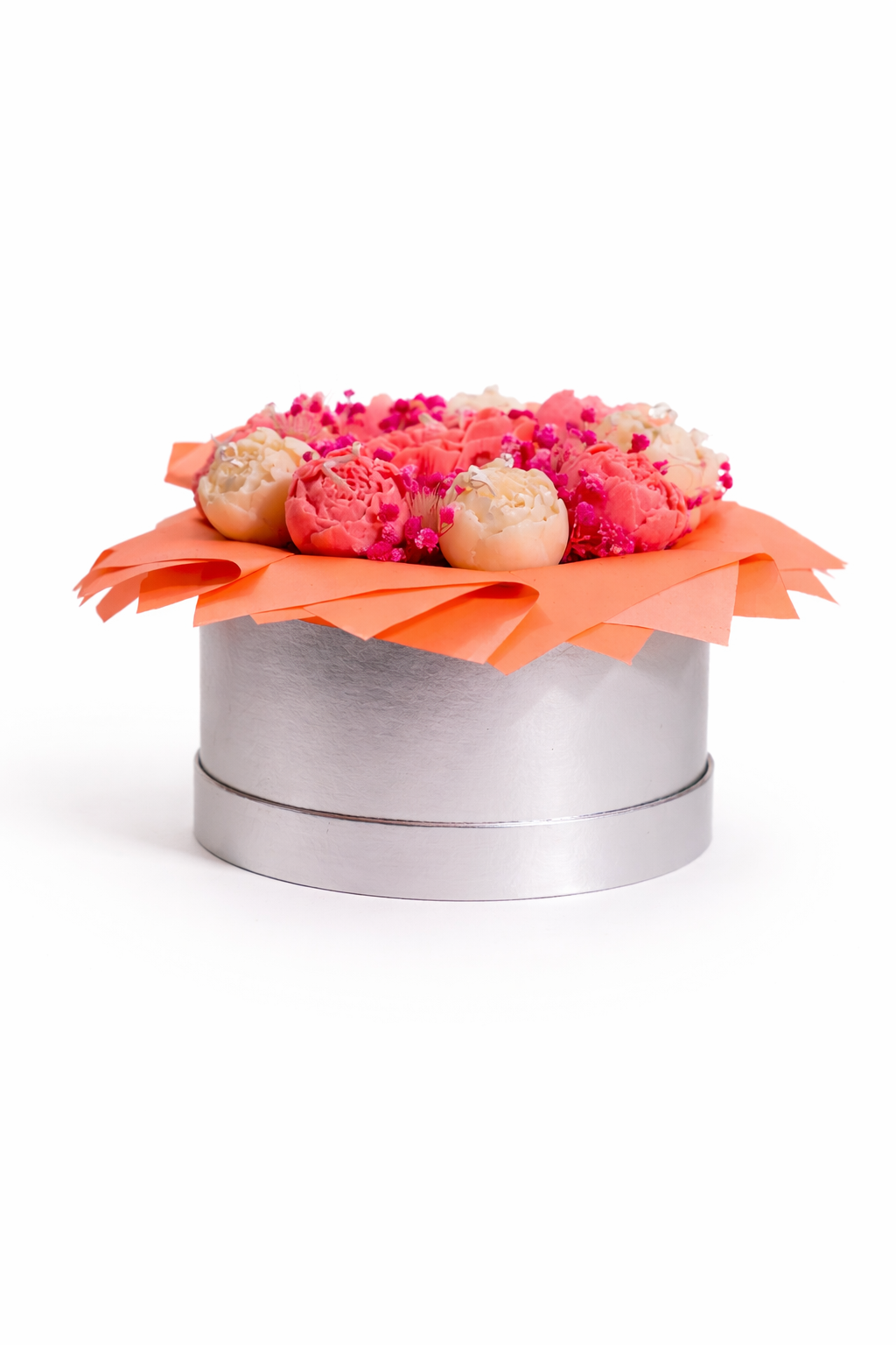 Blush Bloom Candle Arrangement