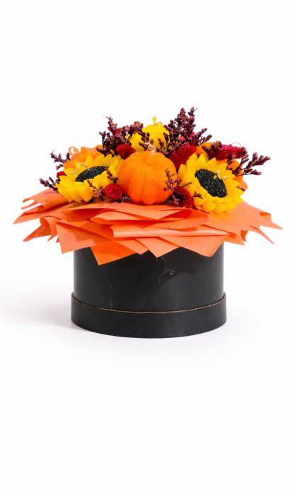 Sunset Petals Candle Arrangement