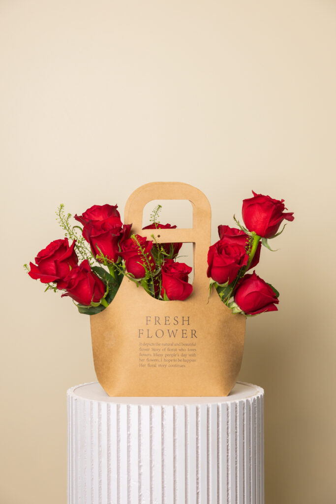 Romantic Bloom Bag Valentine’s Day flowers perfect for gifting in UAE