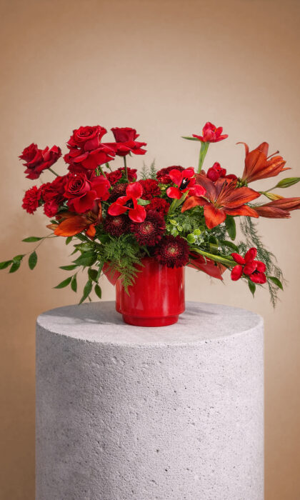 Crimson Desire Vase Arrangement