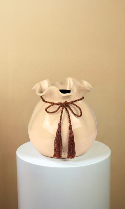 Tassel Charm Ceramic Vase