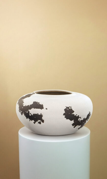 Inkstone Ceramic Bowl Vase