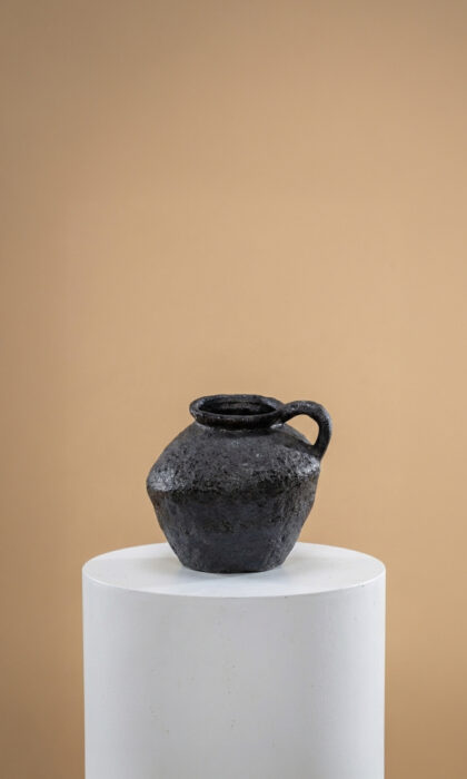 Obsidian Earth Vessel Vase