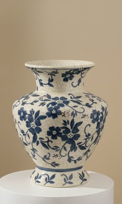 Indigo Garden Vase